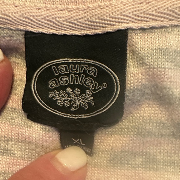 Laura Ashley Pink and Gray Pajamas - Picture 2 of 7